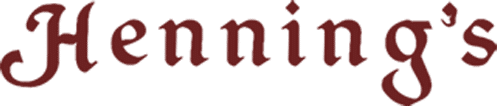 A theme logo of Henning's Market