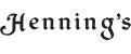 A theme logo of Henning's Market